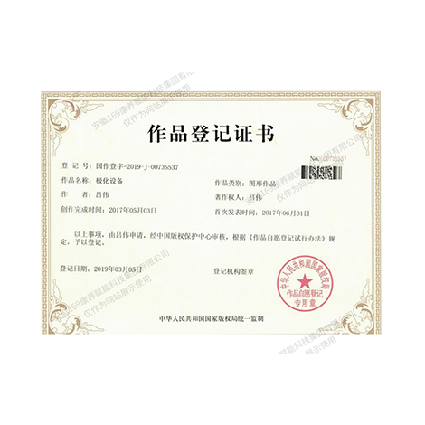 极化设备作品登记书