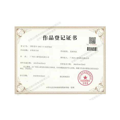 极化设备作品登记证