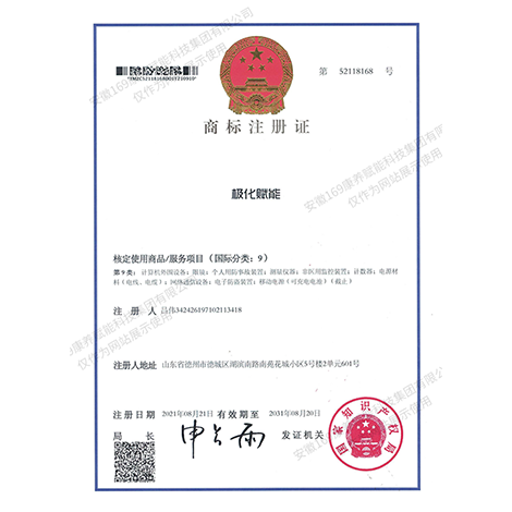 极化赋能商标注册证